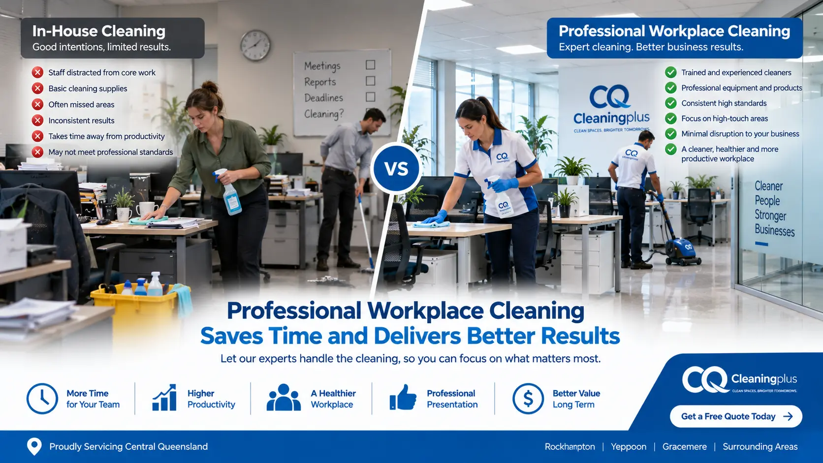 Workplace Cleaning Services in Central Queensland 9 Powerful Reasons Businesses Choose Professional Cleaning